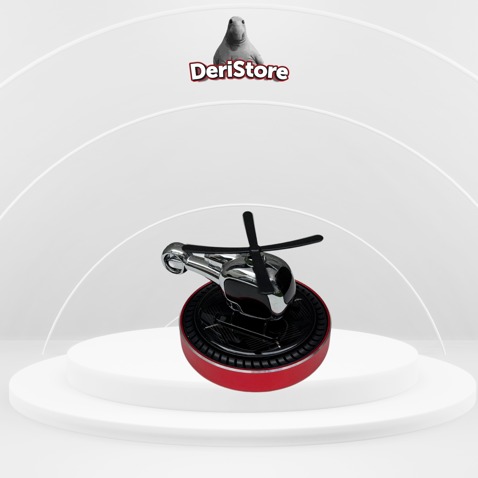 Aromatizante Solar con Diseño de Helicóptero
