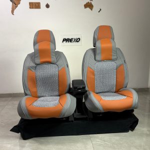 Forros Universales para Asientos de Auto / Gris + Naranja