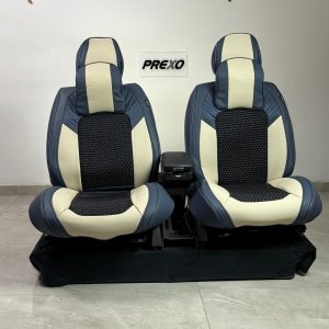 Forros Universales para Asientos de Auto / Crema+Azul