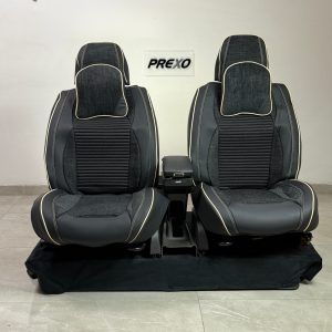 Forros Universales para Asientos de Auto / Negro + Gris