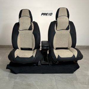 Forros Universales para Asientos de Auto / Beige + Negro